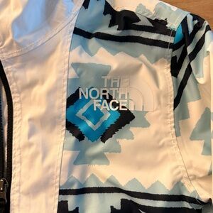The North Face Blue and Black Patterned Jacket